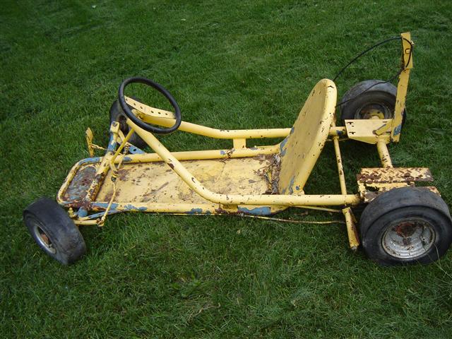 vintage go kart frame